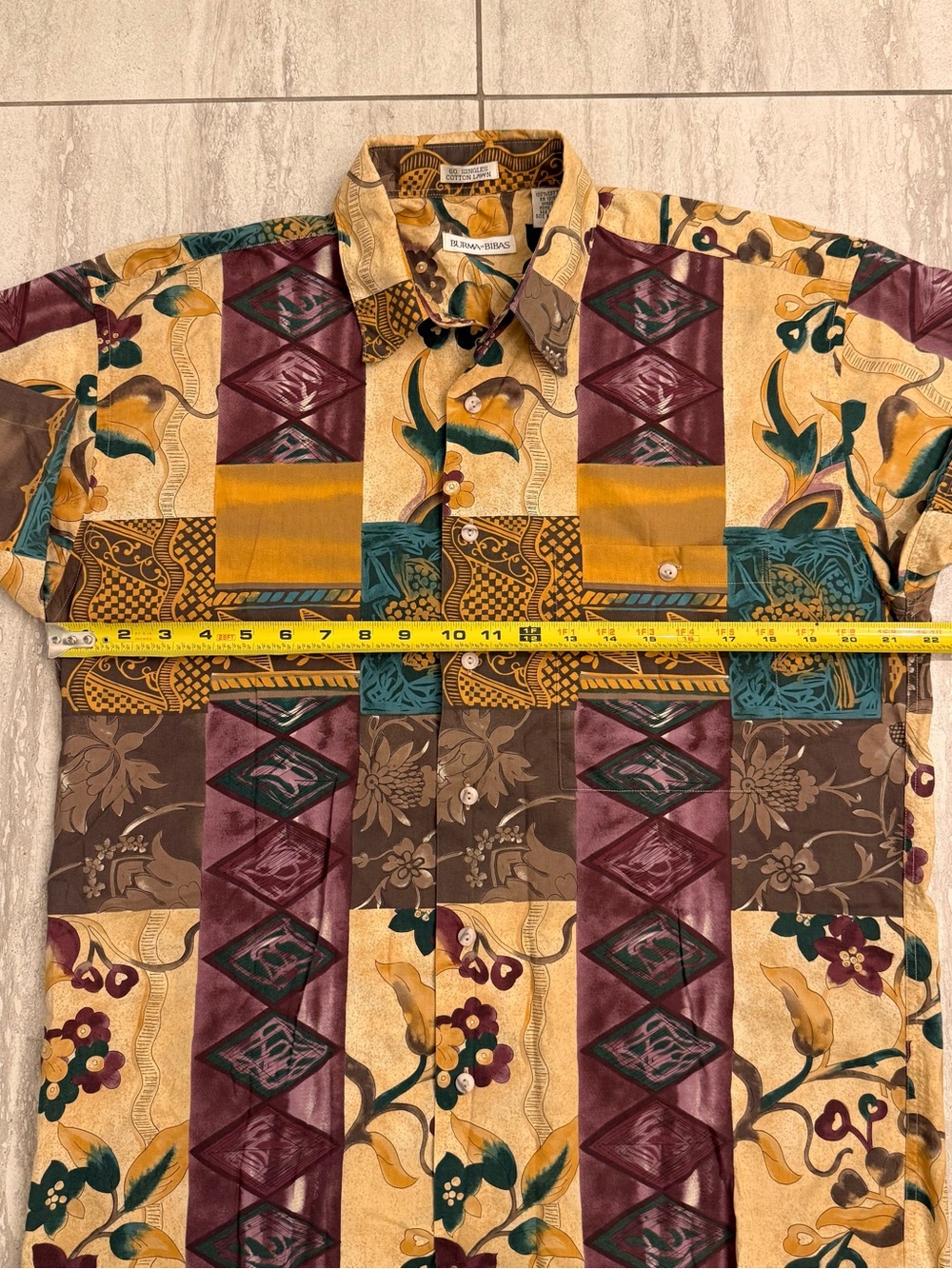Burma Bibas Hawaiian 60 Singles Cotton Lawn Button Down (lot of 2) - M/M - Picture 11 of 11